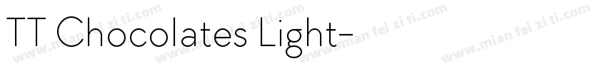 TT Chocolates Light字体转换
